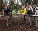 The hecklers motivated folks to power through the slow climb. © Steve Anderson